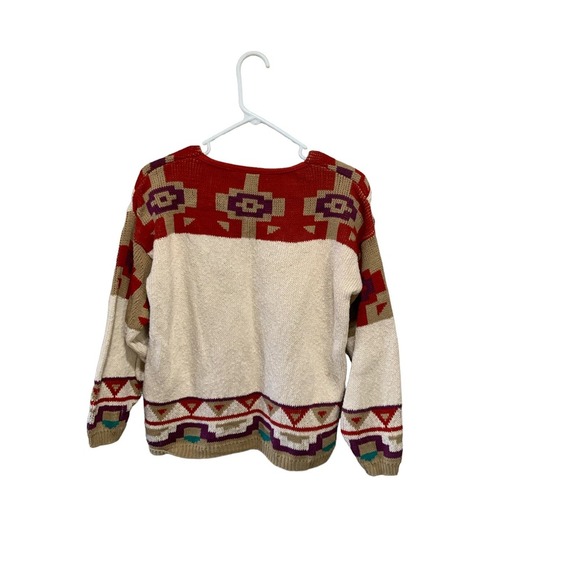Sweater Loft Artesania Navajo Western wear Style Sweater  Pre-Owned #1349 - Picture 3 of 4
